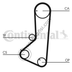 CONTITECH CT 836K1 | JAPON L200 (K7_T, K6_T, K5_T) (K75T) V KAYISI