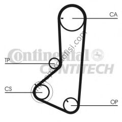 CONTITECH CT 836 | JAPON SPACE WAGON (N3) TRIGER KAYISI