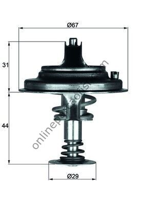 BEHR-T BH TX2680D | MERCEDES A1162000315 A0042033975 TERMOSTAT