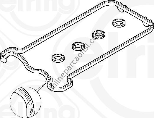 ELRING 475.860 | MERCEDES W124-129-140 KAPAK CONTASI ÜST SAG