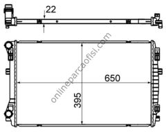 BEHR BHR CR 2054 000S | VW GOLF7-PASSAT-A3-LEON-OCTAVIA SU RADYATÖRÜ
