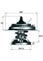 BEHR-T BH TX2975D | MERCEDES W124-201-202-210 TERMOSTAT
