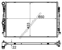 BEHR CR 2055 000S | VW GOLF7-PASSAT-A3-LEON SU RADYATÖRÜ