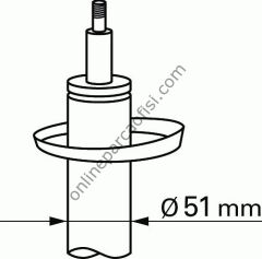 SACHS 313 673 | PSA 207 AMORTISÖR ÖN SAG