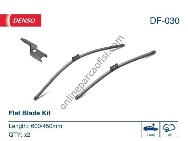 DENSO DF-030 | UNI BRAVO II SILECEK SÜPÜRGESI ÖN TAKIM