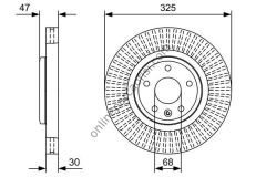 BOSCH 0986479W52 | FORD EXPLORER FREN DISKI ÖN