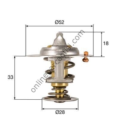 BEHR-T TX32792D | FORD FOCUS III B-MAX C- MAX II ECOSPORT FIESTA VI VII COURIER CONNECT V-408 V-362 TERMOSTAT