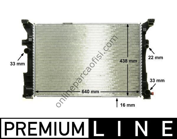 BEHR BHR CR 2169 000P | MERCEDES 117-246-176-242-156 SU RADYATÖRÜ