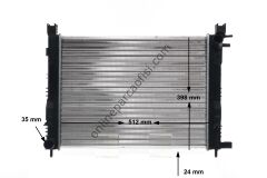 BEHR CR 2166 001S | RENAULT CLIO IV/DACIA DOKKER/LOGAN II/LODGY SU RADYATÖRÜ