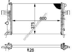 BEHR CR 227 000P | OPEL ASTRA G ZAFIRA A SU RADYATÖRÜ