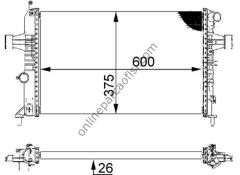 BEHR CR 227 000S | OPEL ASTRA G ZAFIRA A SU RADYATÖRÜ