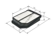 BOSCH F026400125 | JAPON GRAND VITARA (JT) HAVA FILTRESI