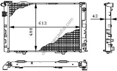 BEHR CR 241 000P | MERCEDES W124 SU RADYATÖRÜ