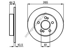 BOSCH 0986478758 | RENAULT SAFRANE I / SCENIC FREN DISKI ÖN