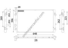 BEHR CR 2425 000S | VW POLO-A1-IBIZA-FABIA SU RADYATÖRÜ