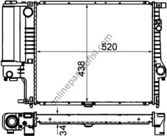 BEHR CR 244 000P | BMW E39 SU RADYATÖRÜ