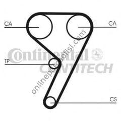 CONTITECH CT 881WP1 | FORD FOCUS/FIESTA/MONDEO/MAZDA/VOLVO TRIGER SETI+DEVIRDAIM