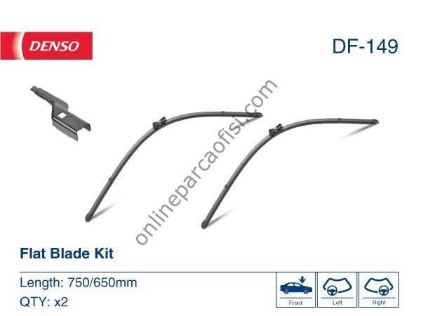 DENSO DF-149 | PSA C4 (B7) / DS4 308 SILECEK SÜPÜRGE ÖN TAKIM