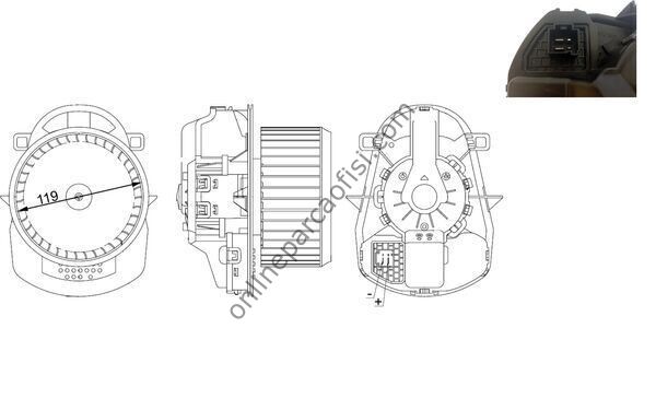 BEHR AB 258 000S | VW TOUAREG KALORIFER MOTORU
