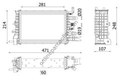 BEHR CR 2632 000P | RENAULT DUSTER II/SANDERO II TURBO RADYATÖRÜ