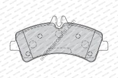 FERODO FVR1779 | MERCEDES SPRT.515.CDI - WV.CRAFTER.50 FREN BALATASI ARKA