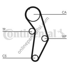 CONTITECH CT 908 | VW GOLF4-GOLF5-BORA-JETTA-A3-TOLEDO TRIGER KAYISI