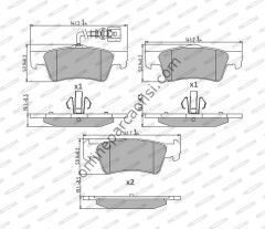 FERODO FVR1647 | VW T5 FREN BALATASI ARKA