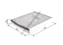 BOSCH 1987432598 | FORD FOCUS/C-MAX/KUGA/CONNECT POLEN FILTRESI