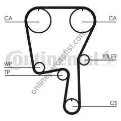 CONTITECH CT 907 | VW POLO-CORDOBA-FABIA TRIGER KAYISI