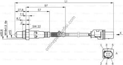 BOSCH BCH 0258017025 | BMW E81-E87-F10-F11-F01-F02-X3 F25 OKSIJEN SENSÖRÜ