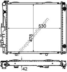 BEHR BHR CR 290 000S | MERCEDES W124 SU RADYATÖRÜ
