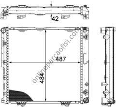 BEHR BHR CR 291 000P | MERCEDES W124 SU RADYATÖRÜ