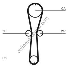 CONTITECH CT 915 | JAPON KUBISTAR / TWINGO KANGOO CLIO II TRIGER KAYISI