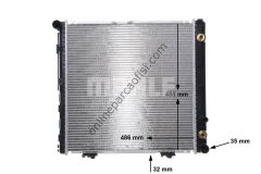 BEHR CR 291 000S | MERCEDES W124 SU RADYATÖRÜ