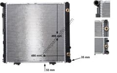 BEHR CR 291 000S | MERCEDES W124 SU RADYATÖRÜ