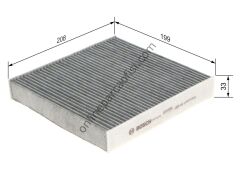 BOSCH 1987435031 | RENAULT QASHQAI(J12 / J13) CLIO IV/SYMBOL/CAPTUR/SANDERO II/LOGAN POLEN FILTRESI