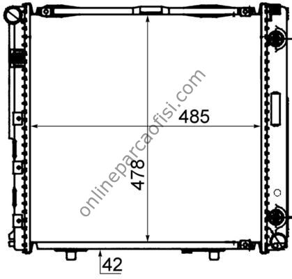 BEHR BHR CR 292 000S | MERCEDES W124 SU RADYATÖRÜ