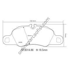 BREMBO SPOR PAD PORSCHE ÖN BALATA