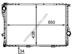 BEHR CR 296 000S | BMW E38-E39 SU RADYATÖRÜ