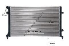 BEHR BHR CR 30 001S | VW GOLF5-GOLF6-JETTA-PASSAT-A3 SU RADYATÖRÜ