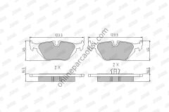 JURID 571527J | BMW E36-E46 FREN BALATASI ARKA