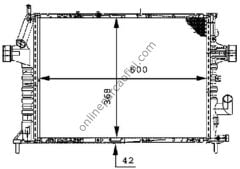 BEHR CR 305 000S | OPEL ASTRA G SU RADYATÖRÜ