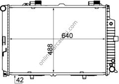 BEHR BHR CR 318 000S | MERCEDES W210 SU RADYATÖRÜ