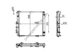 BEHR BHR CR 339 000S | MERCEDES W126 SU RADYATÖRÜ