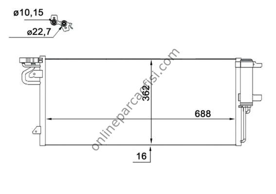 BEHR AC 103 000S | FORD FOCUS/KUGA/CONNECT KLIMA RADYATÖRÜ