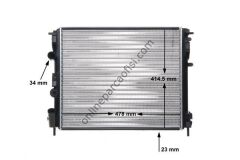 BEHR CR 35 000S | RENAULT CLIO/KANGOO/LOGAN SU RADYATÖRÜ