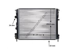 BEHR CR 35 000S | RENAULT CLIO/KANGOO/LOGAN SU RADYATÖRÜ