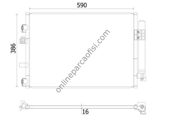 BEHR AC 930 000S | FORD FOCUS/C-MAX KLIMA RADYATORU
