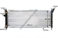 BEHR CR 357 000S | OPEL CORSA B SU RADYATÖRÜ