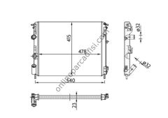 BEHR CR 36 000S | RENAULT CLIO II / KANGOO LOGAN SU RADYATÖRÜ